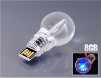 lâmpada LED USB flash drive com 8GB